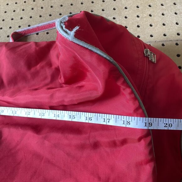 Nike Air Jordan Vintage 70s/80s Small Zippered Gym Duffle Bag Logo Red - Picture 9 of 10